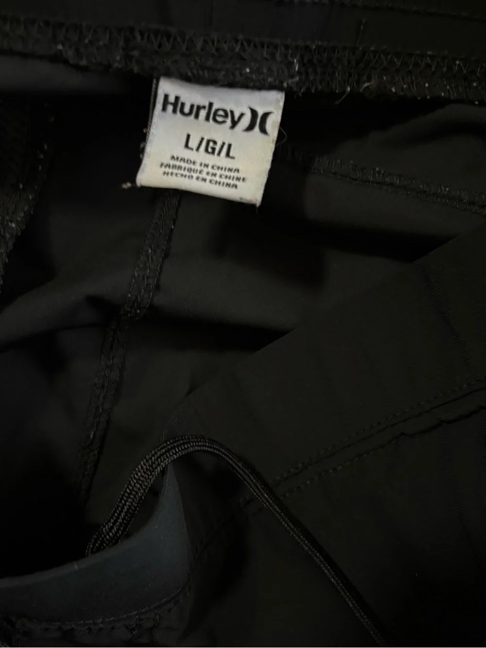 Hurley Black Shorts - Classic Drawstring